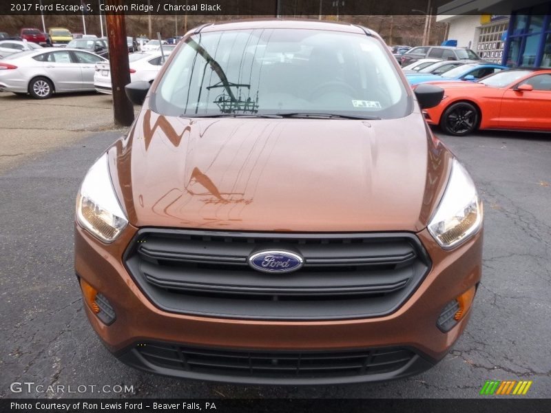 Canyon Ridge / Charcoal Black 2017 Ford Escape S