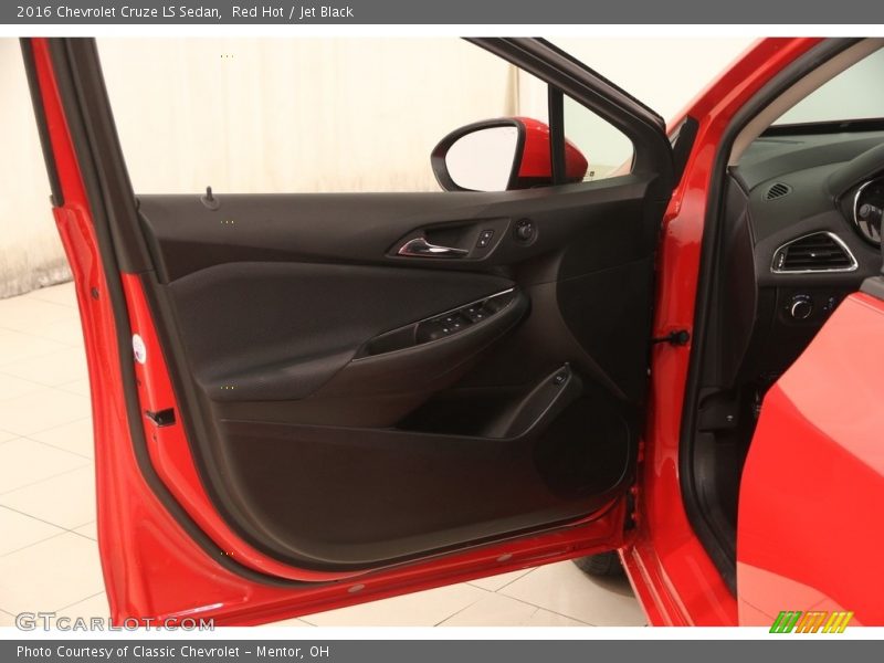 Red Hot / Jet Black 2016 Chevrolet Cruze LS Sedan