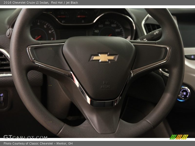 Red Hot / Jet Black 2016 Chevrolet Cruze LS Sedan