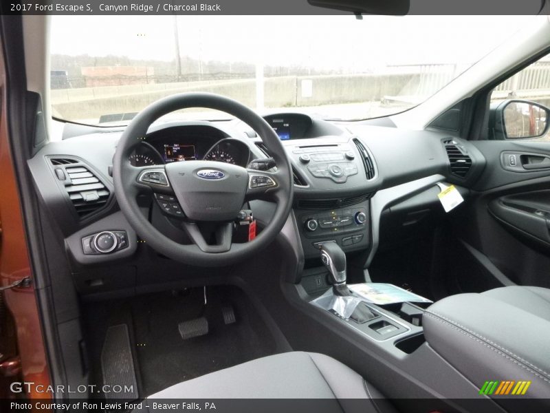 Canyon Ridge / Charcoal Black 2017 Ford Escape S