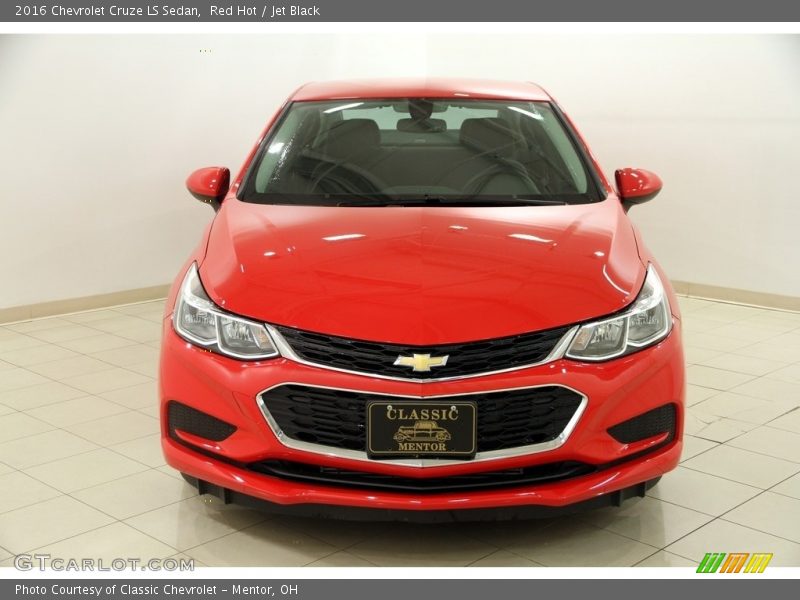 Red Hot / Jet Black 2016 Chevrolet Cruze LS Sedan