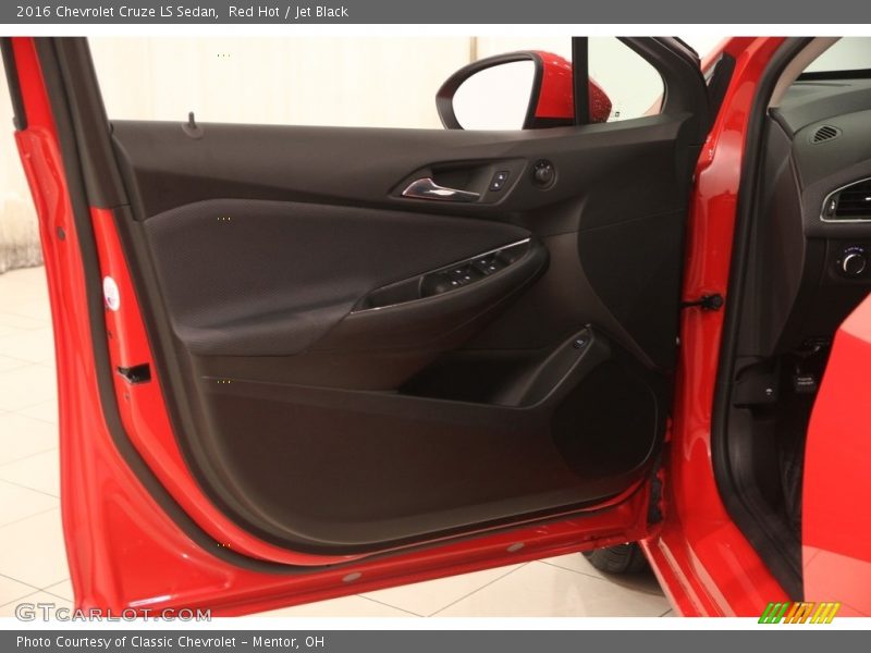 Red Hot / Jet Black 2016 Chevrolet Cruze LS Sedan