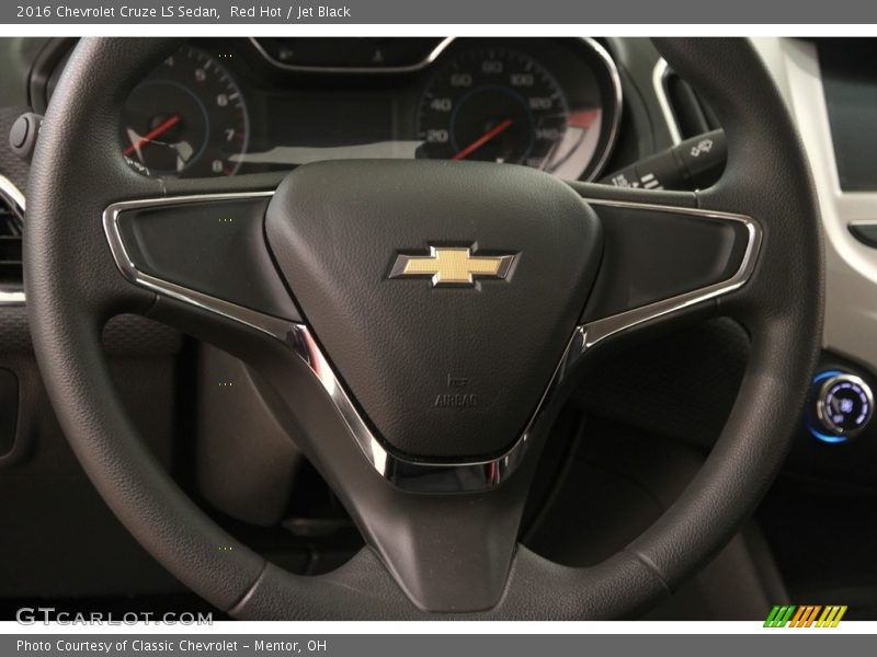 Red Hot / Jet Black 2016 Chevrolet Cruze LS Sedan