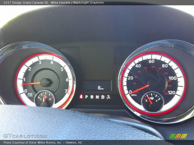 White Knuckle / Black/Light Graystone 2017 Dodge Grand Caravan SE