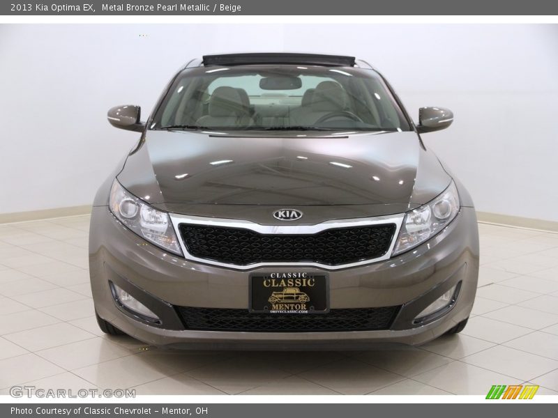 Metal Bronze Pearl Metallic / Beige 2013 Kia Optima EX