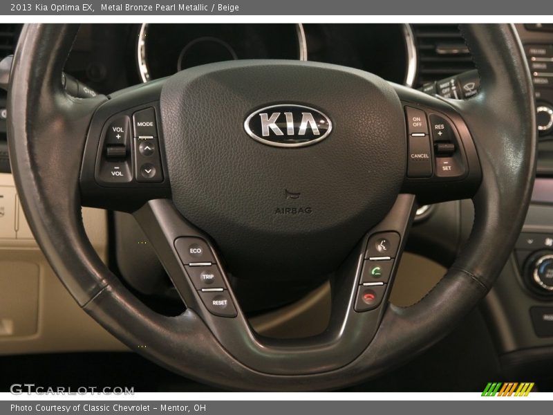 Metal Bronze Pearl Metallic / Beige 2013 Kia Optima EX