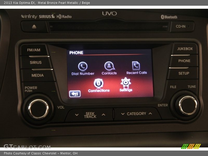 Metal Bronze Pearl Metallic / Beige 2013 Kia Optima EX