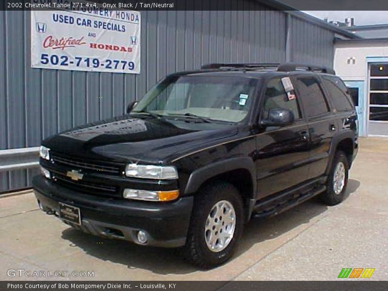 Onyx Black / Tan/Neutral 2002 Chevrolet Tahoe Z71 4x4