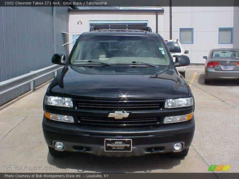 Onyx Black / Tan/Neutral 2002 Chevrolet Tahoe Z71 4x4