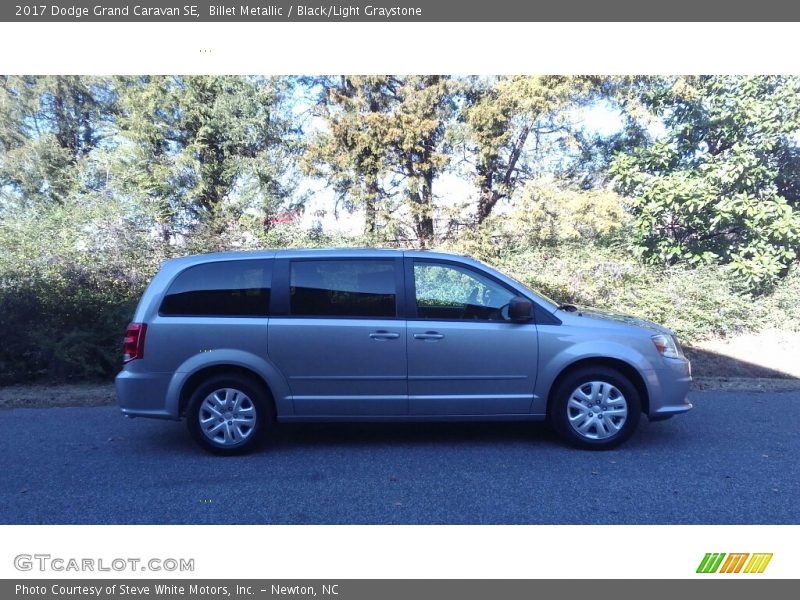 Billet Metallic / Black/Light Graystone 2017 Dodge Grand Caravan SE