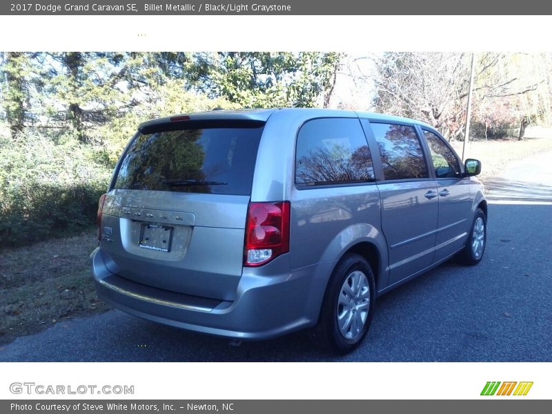 Billet Metallic / Black/Light Graystone 2017 Dodge Grand Caravan SE