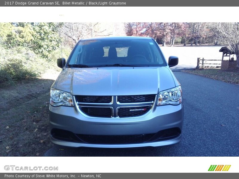 Billet Metallic / Black/Light Graystone 2017 Dodge Grand Caravan SE