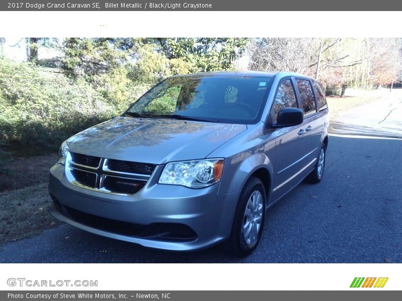 Billet Metallic / Black/Light Graystone 2017 Dodge Grand Caravan SE
