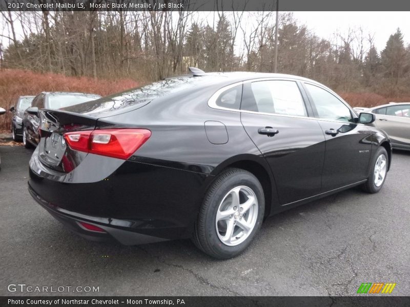 Mosaic Black Metallic / Jet Black 2017 Chevrolet Malibu LS