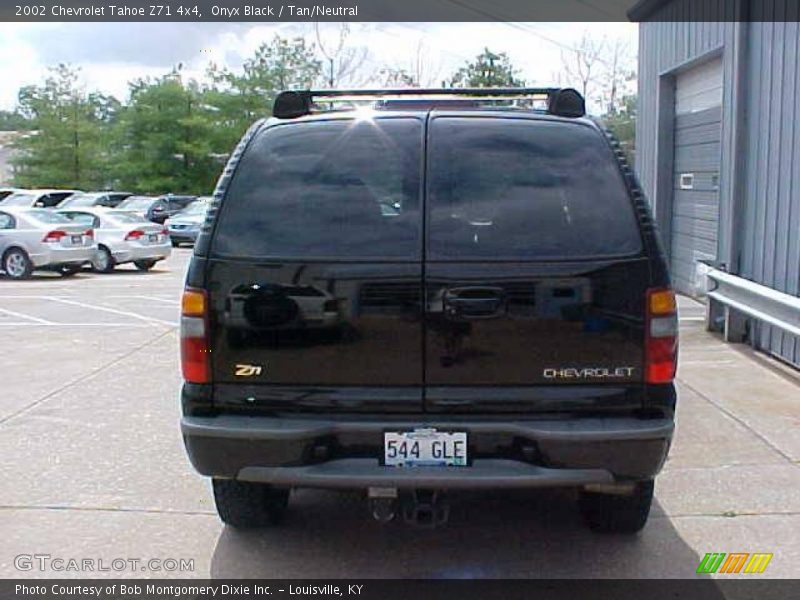 Onyx Black / Tan/Neutral 2002 Chevrolet Tahoe Z71 4x4