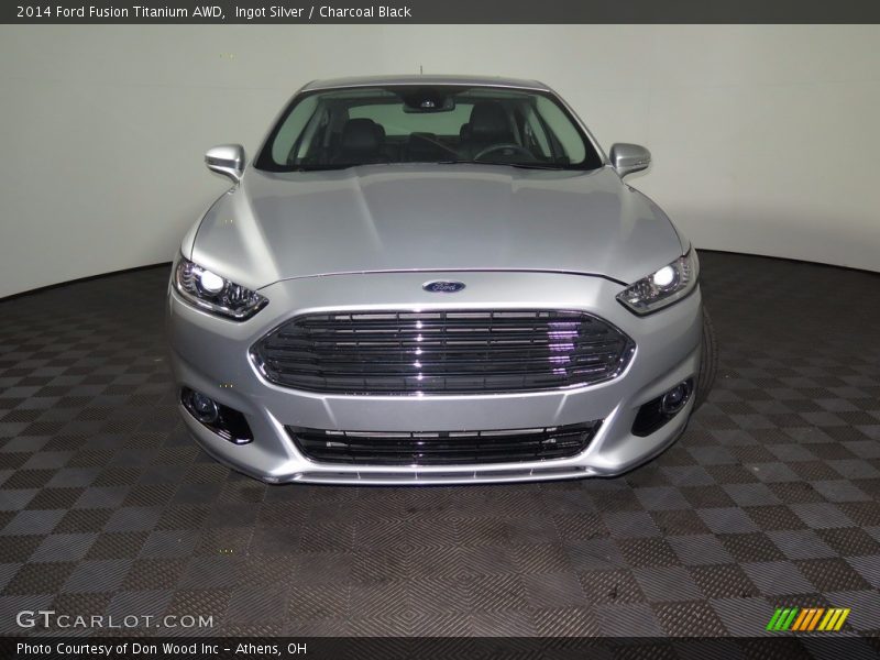 Ingot Silver / Charcoal Black 2014 Ford Fusion Titanium AWD