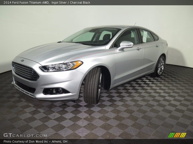 Ingot Silver / Charcoal Black 2014 Ford Fusion Titanium AWD
