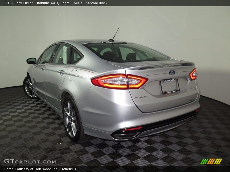 Ingot Silver / Charcoal Black 2014 Ford Fusion Titanium AWD