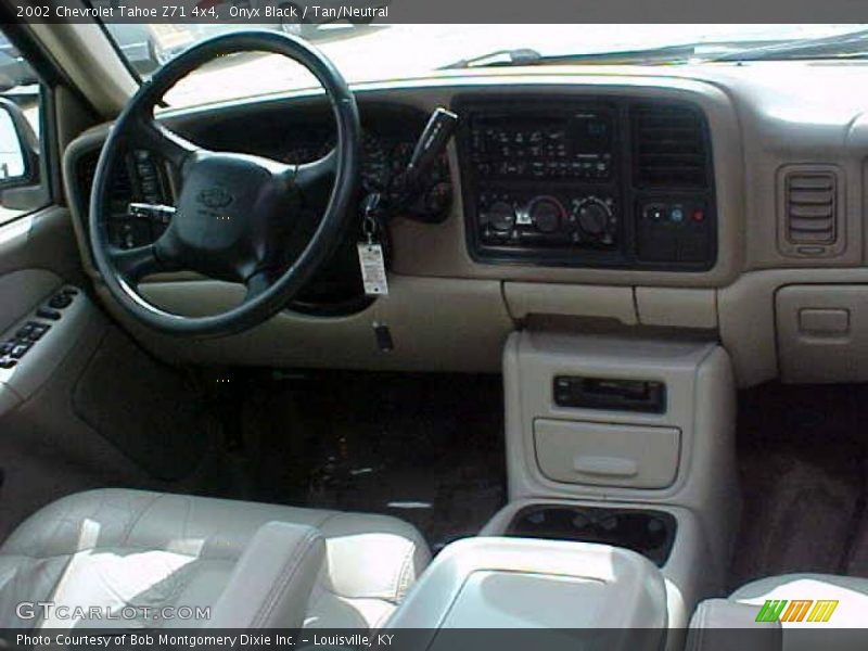 Onyx Black / Tan/Neutral 2002 Chevrolet Tahoe Z71 4x4