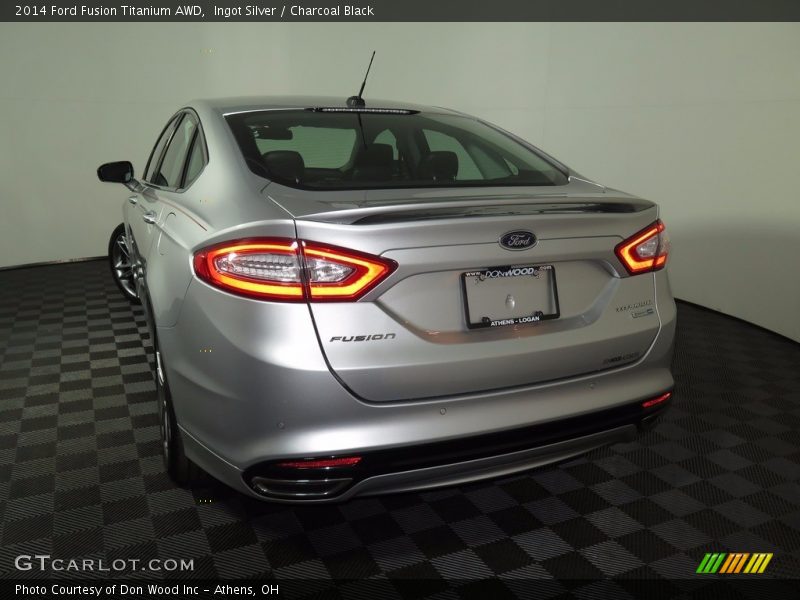 Ingot Silver / Charcoal Black 2014 Ford Fusion Titanium AWD