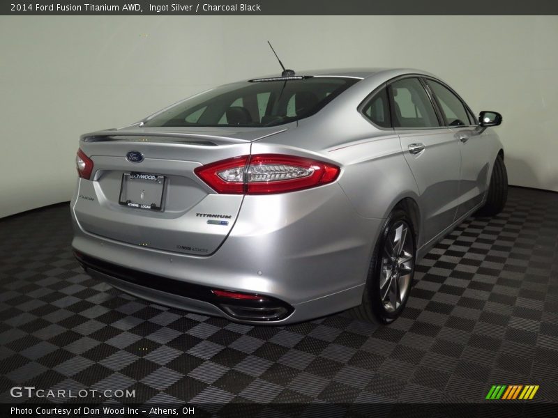 Ingot Silver / Charcoal Black 2014 Ford Fusion Titanium AWD