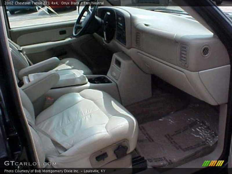 Onyx Black / Tan/Neutral 2002 Chevrolet Tahoe Z71 4x4
