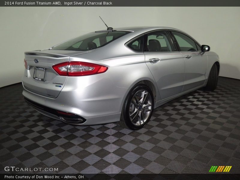 Ingot Silver / Charcoal Black 2014 Ford Fusion Titanium AWD