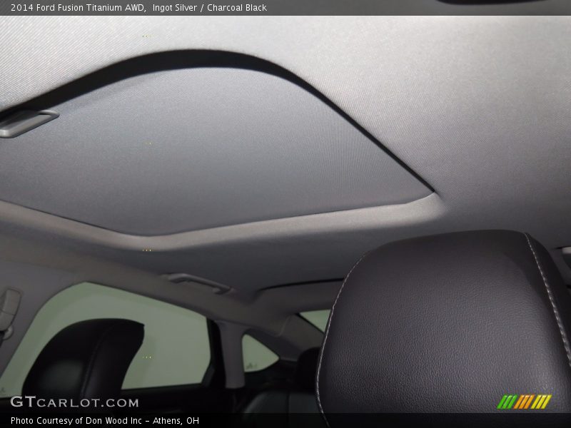 Ingot Silver / Charcoal Black 2014 Ford Fusion Titanium AWD