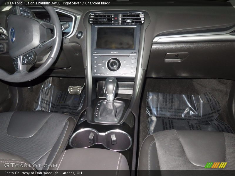 Ingot Silver / Charcoal Black 2014 Ford Fusion Titanium AWD