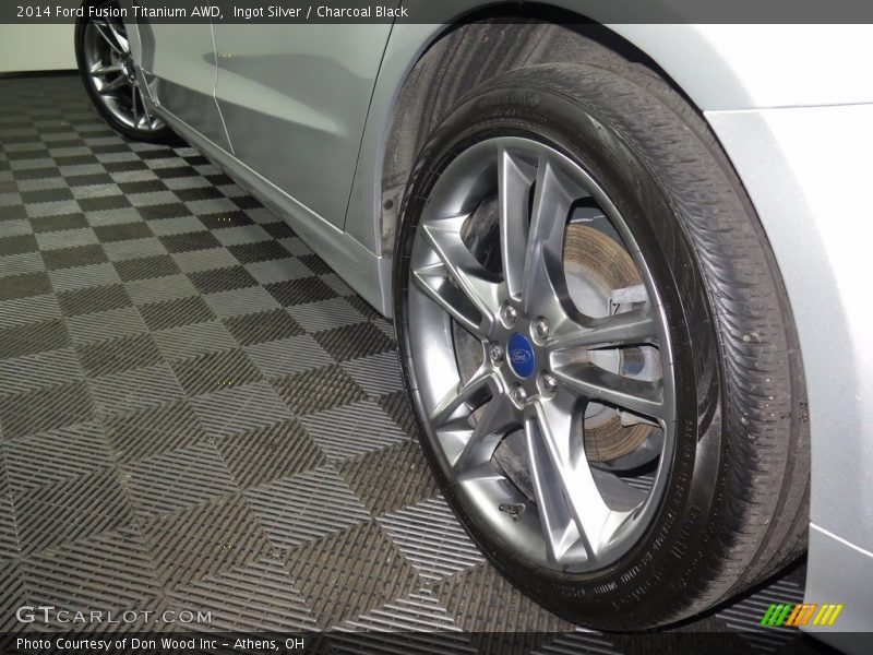 Ingot Silver / Charcoal Black 2014 Ford Fusion Titanium AWD