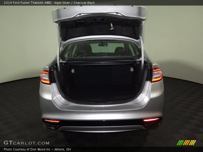 Ingot Silver / Charcoal Black 2014 Ford Fusion Titanium AWD