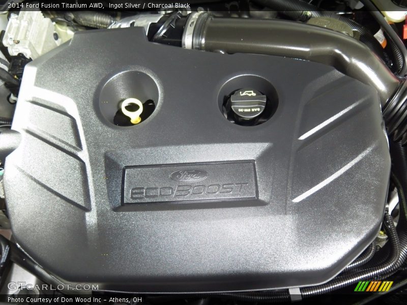 Ingot Silver / Charcoal Black 2014 Ford Fusion Titanium AWD
