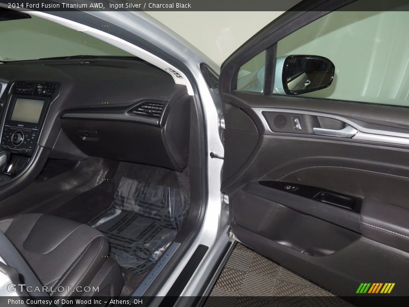 Ingot Silver / Charcoal Black 2014 Ford Fusion Titanium AWD