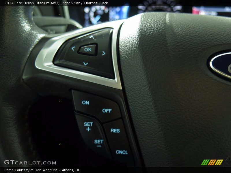 Ingot Silver / Charcoal Black 2014 Ford Fusion Titanium AWD