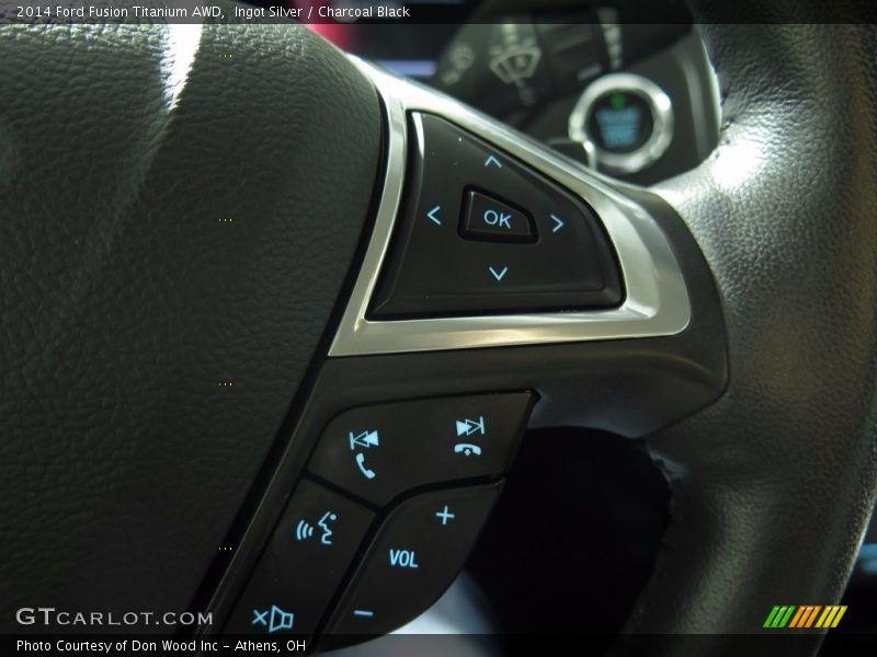 Ingot Silver / Charcoal Black 2014 Ford Fusion Titanium AWD