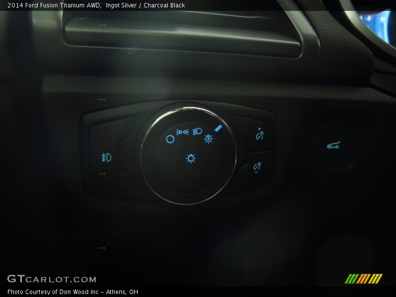 Ingot Silver / Charcoal Black 2014 Ford Fusion Titanium AWD