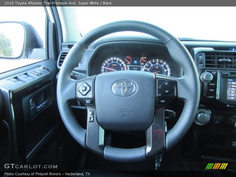 Super White / Black 2016 Toyota 4Runner Trail Premium 4x4