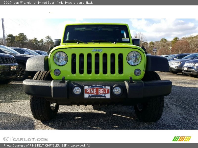 Hypergreen / Black 2017 Jeep Wrangler Unlimited Sport 4x4
