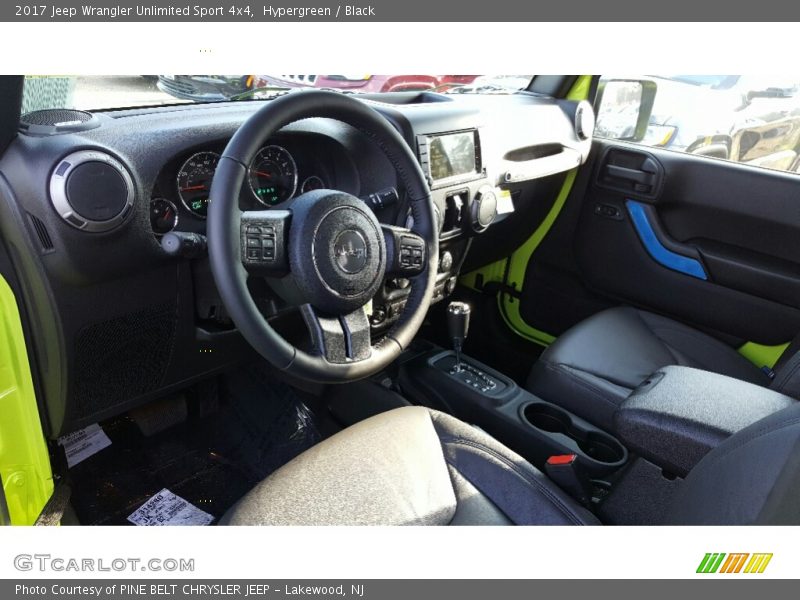 Hypergreen / Black 2017 Jeep Wrangler Unlimited Sport 4x4
