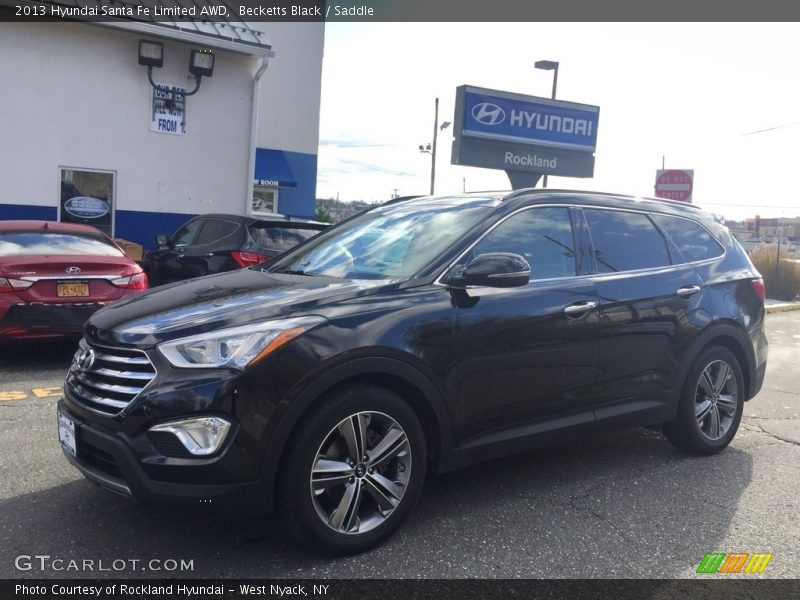 Becketts Black / Saddle 2013 Hyundai Santa Fe Limited AWD
