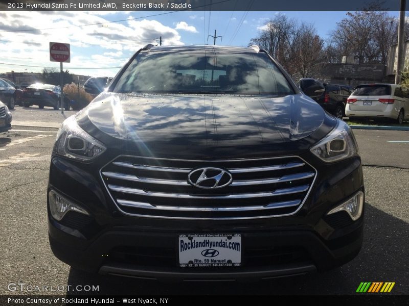 Becketts Black / Saddle 2013 Hyundai Santa Fe Limited AWD