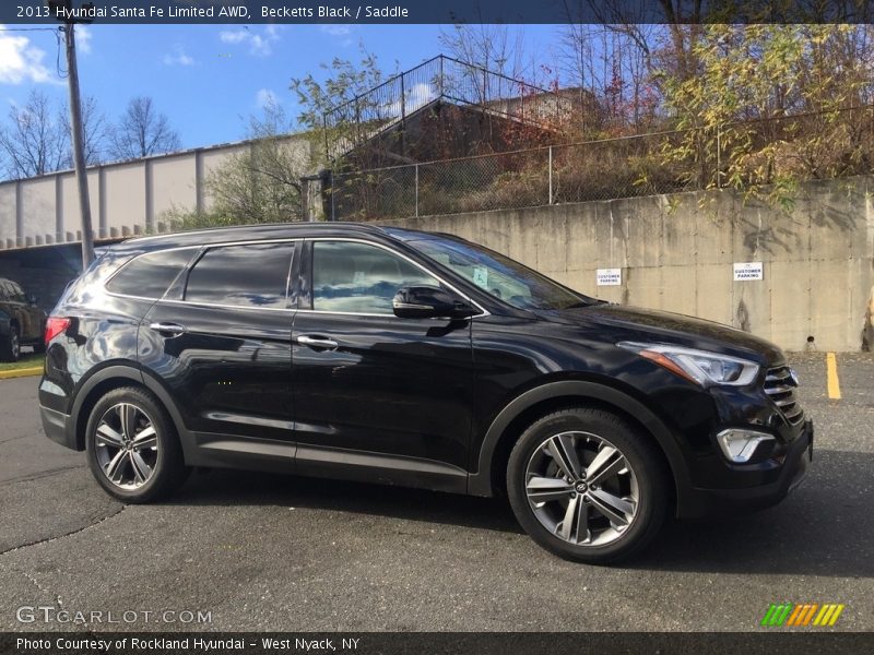 Becketts Black / Saddle 2013 Hyundai Santa Fe Limited AWD