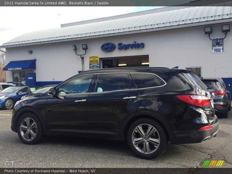 Becketts Black / Saddle 2013 Hyundai Santa Fe Limited AWD