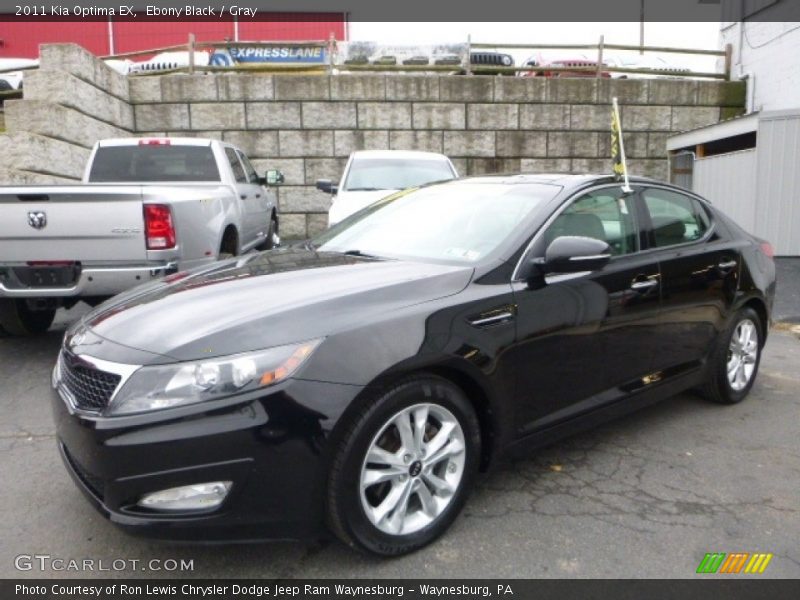 Ebony Black / Gray 2011 Kia Optima EX