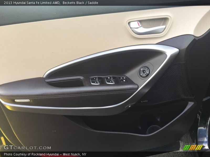 Becketts Black / Saddle 2013 Hyundai Santa Fe Limited AWD