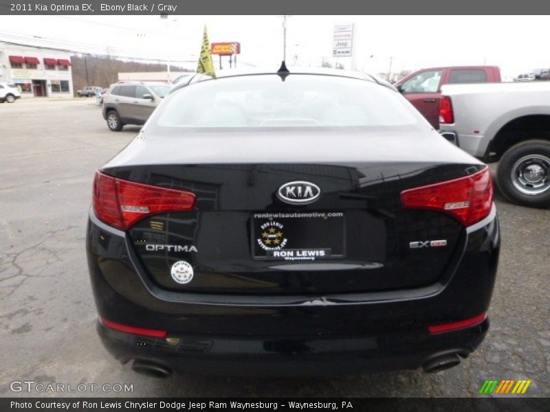 Ebony Black / Gray 2011 Kia Optima EX