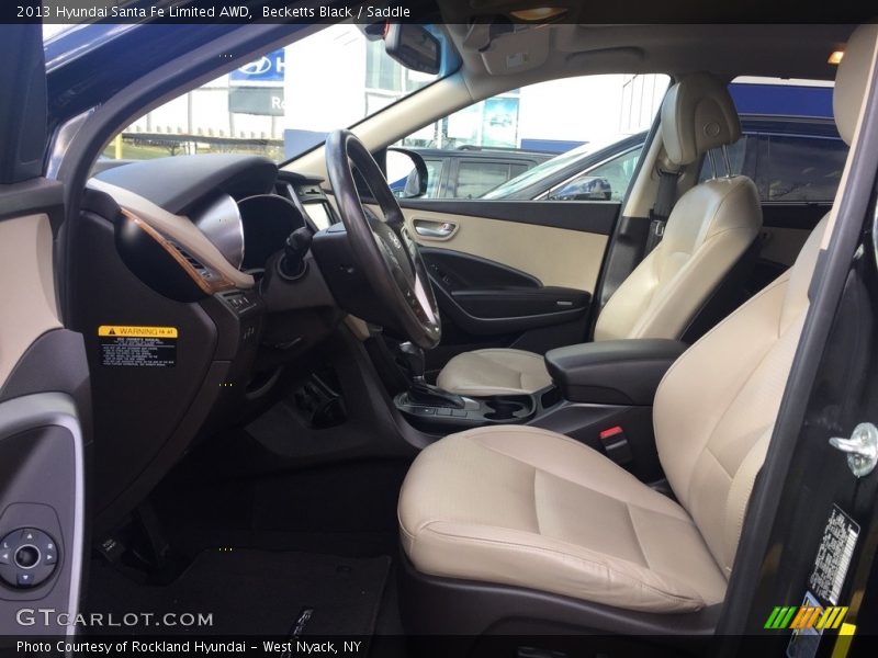 Becketts Black / Saddle 2013 Hyundai Santa Fe Limited AWD