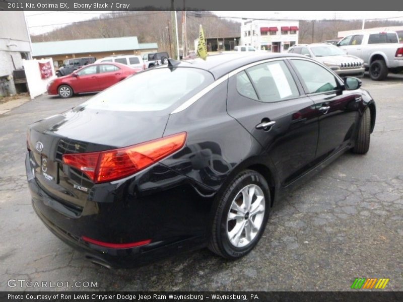 Ebony Black / Gray 2011 Kia Optima EX