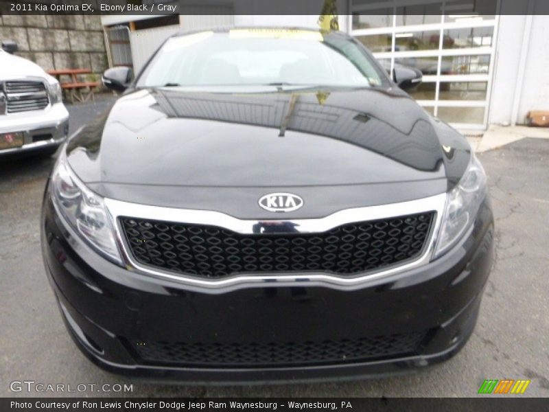 Ebony Black / Gray 2011 Kia Optima EX