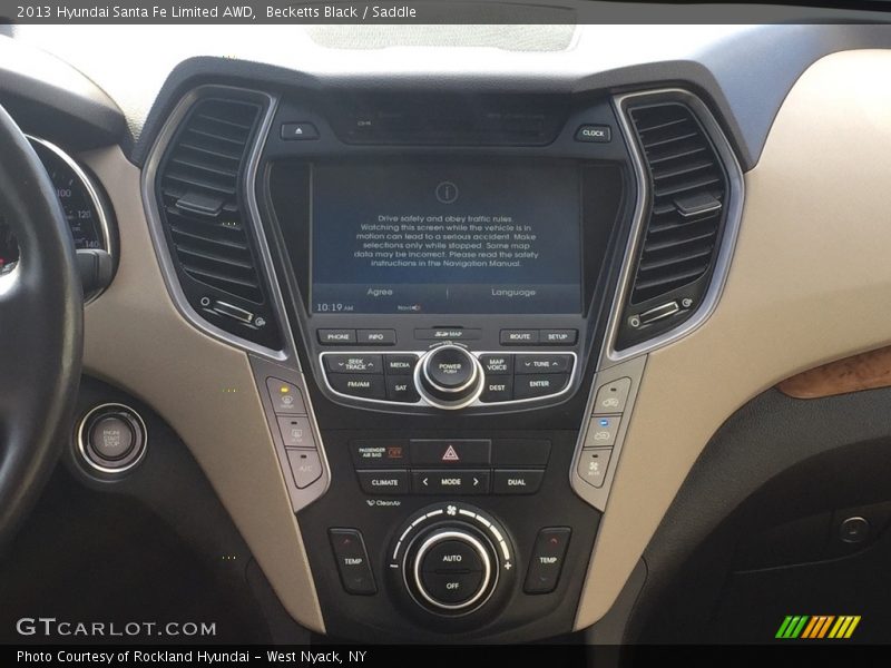 Becketts Black / Saddle 2013 Hyundai Santa Fe Limited AWD